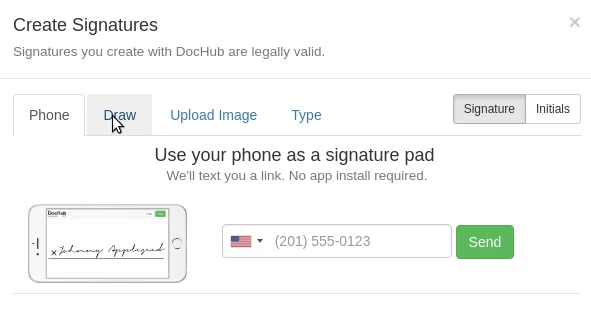 Creating Hostico contract signature