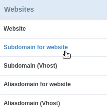 hostico , ispconfig, subdomain